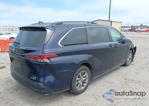 2021 Toyota Sienna Le из США, поврежденный, VIN 5TDKRKEC4MS024401